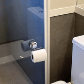 Suporte Porta Papel Higiênico de Parede em Aço Com Ventosa Cromado Instalação Rápida - Ela Decora